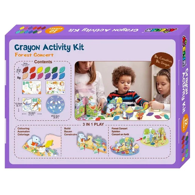 Avenir Crayon Activity Kit - Forest Concert - Laadlee