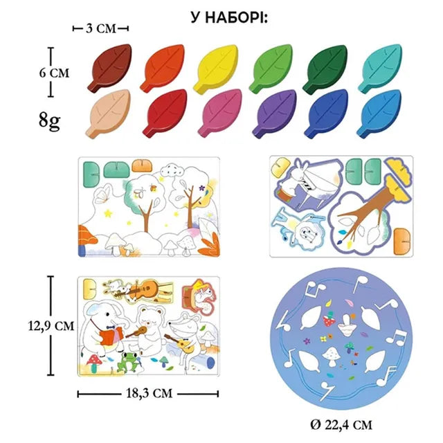 Avenir Crayon Activity Kit - Forest Concert - Laadlee