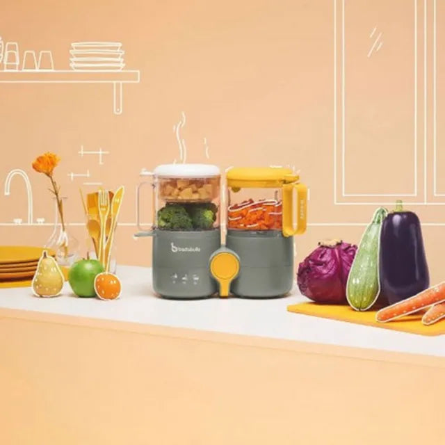 Badabulle 4 in 1 Easy Food Processor 1.3L - Grey - Laadlee