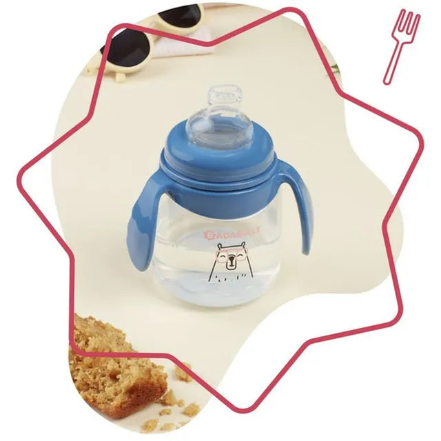 Badabulle Anti-leakage Drinking Non-spill Cup 180 ml - Blue - Laadlee