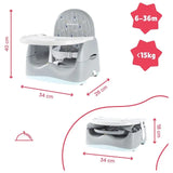 Badabulle Home & Go Booster Seat - Bears - Laadlee