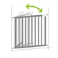 Badabulle Deco Pop Wooden Extending Safety Gate - White - Laadlee