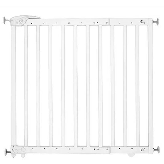 Badabulle Deco Pop Wooden Extending Safety Gate - White - Laadlee