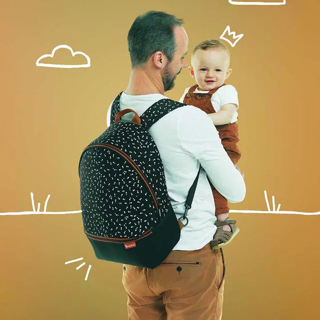 Badabulle Baby Changing Bag Backpack - Black - Laadlee