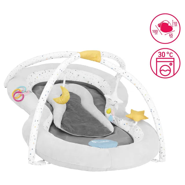 Badabulle Baby Plush Playmat And Activity Gym - Laadlee