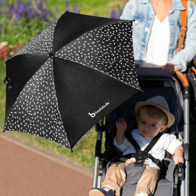 Badabulle Anti UV Parasol Umbrella - Black - Laadlee