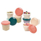 Babymoov Babybols Food Storage Tubs 180ml (8Pc) & 250ml (8Pc) - 16pcs