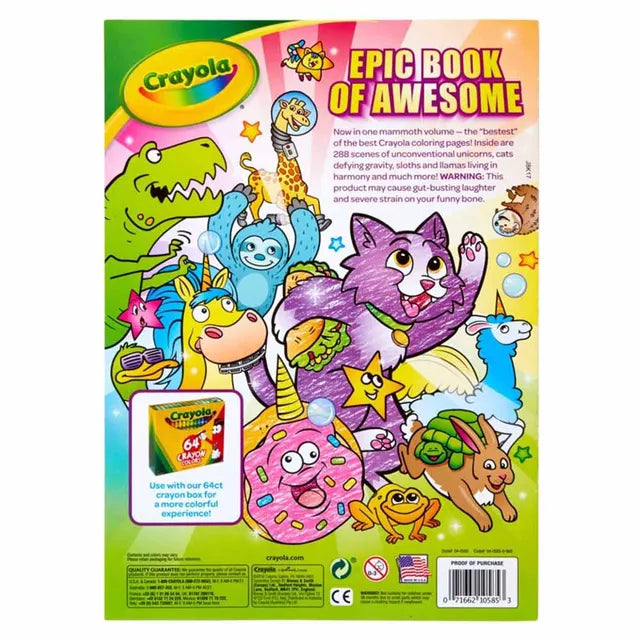 Crayola  Epic Adventure Coloring Book - 288 Pages - Laadlee
