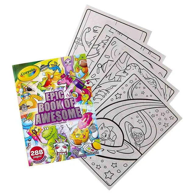 Crayola  Epic Adventure Coloring Book - 288 Pages - Laadlee