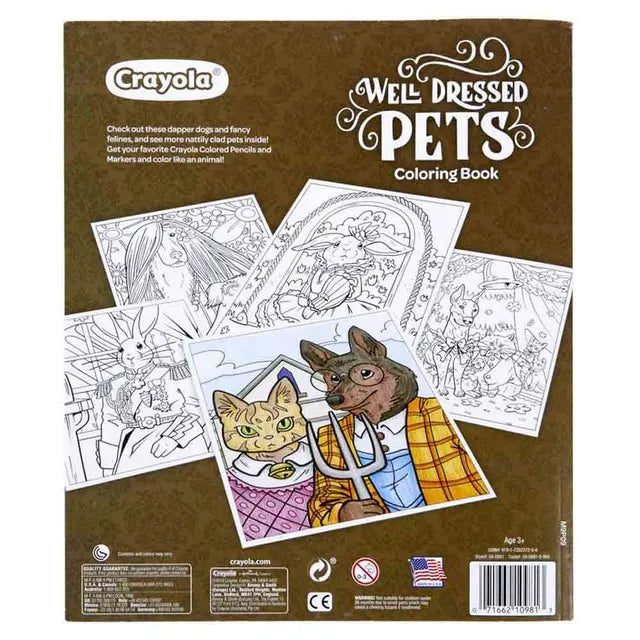 Crayola Well Dressed Pets Coloring Book - Laadlee