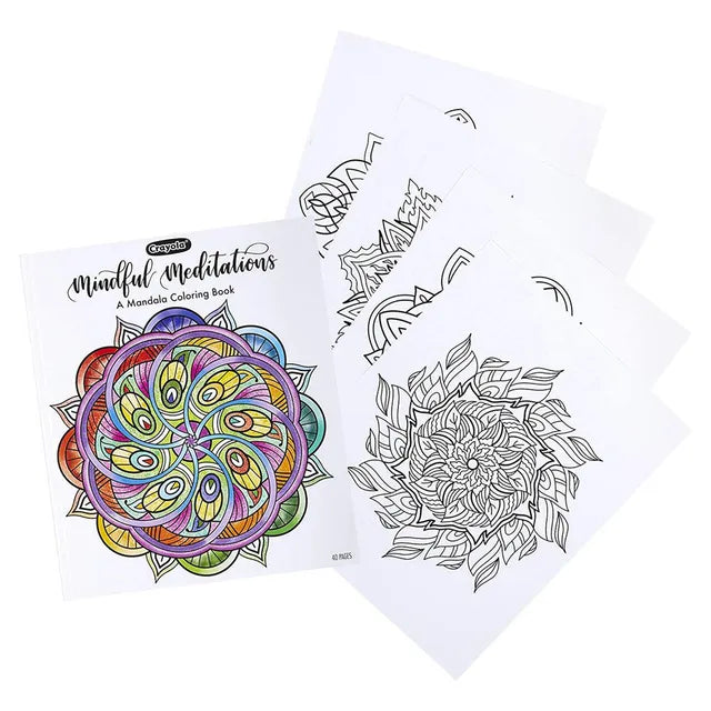 Crayola Coloring Book - Mindful Meditations (40 pages) - Laadlee