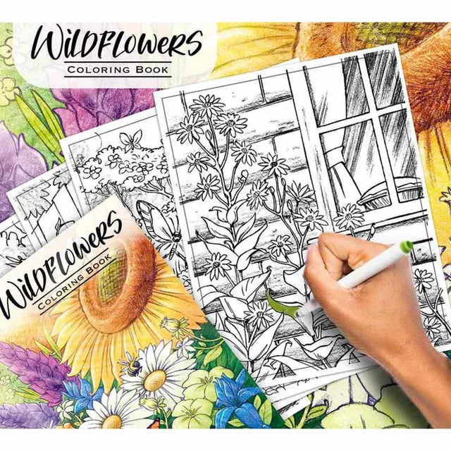 Crayola Wildflowers Coloring Book - 40 Pages - Laadlee