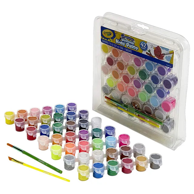 Crayola Kid's Washable Paint Set - Pack of 42 - Laadlee