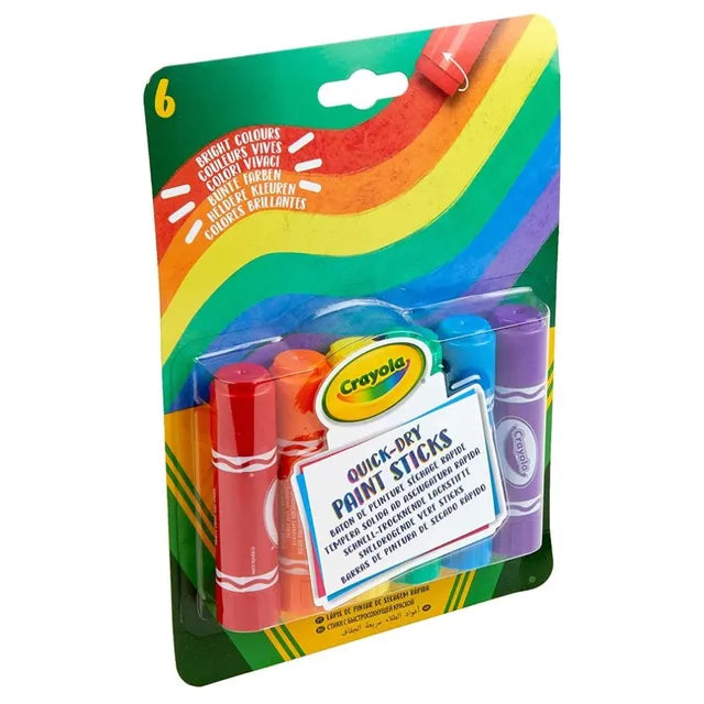 Crayola  Project Quick Dry Paint Sticks - Pack of 6 - Laadlee