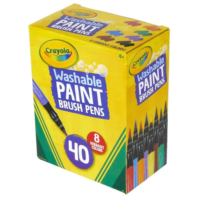 Crayola Washable Paint Brush Pens - Pack of 40 - Laadlee
