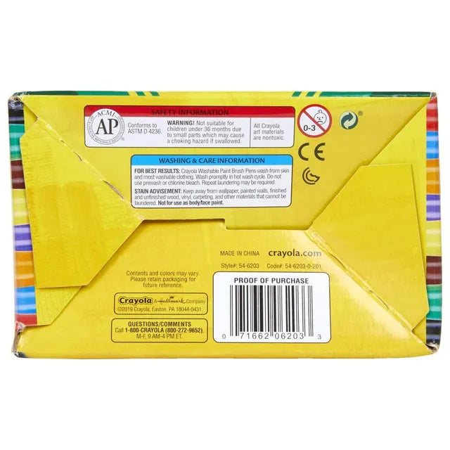 Crayola Washable Paint Brush Pens - Pack of 40 - Laadlee