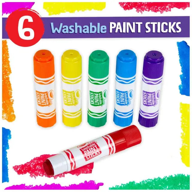 Crayola Washable Paint Sticks Set - Pack of 6 - Laadlee