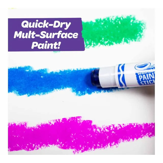Crayola Washable Paint Sticks Set - Pack of 6 - Laadlee