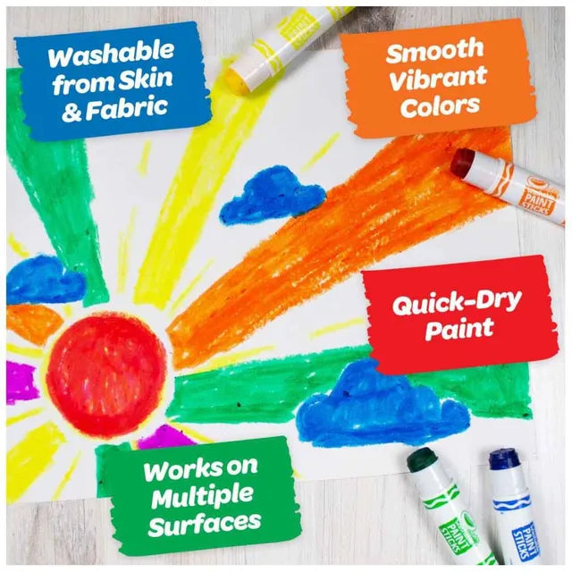 Crayola Washable Paint Sticks Set - Pack of 6 - Laadlee