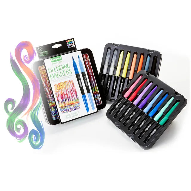 Crayola Signature Blending Markers with Tin - Pack of 16 - Laadlee