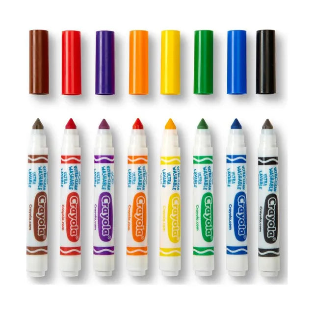 Crayola Ultra-Clean Washable Classic Broad Line Markers - Pack of 8 - Laadlee