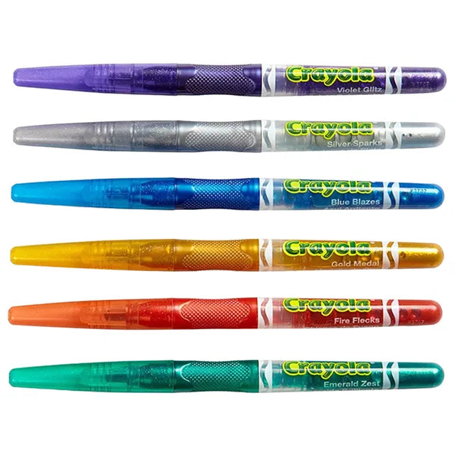 Crayola Glitter Markers - Pack of 6 - Laadlee