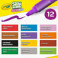 Crayola Silly Scents Wedge Tip Scented Washable Markers - Pack of 12 - Laadlee