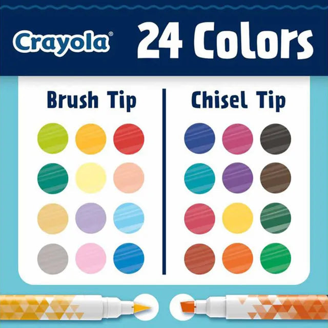 Crayola Dual-Ended Doodle Markers Pack of 12 - Laadlee