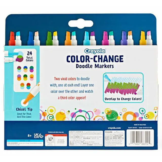 Crayola Color Change Doodle Markers - Pack of 8 - Laadlee