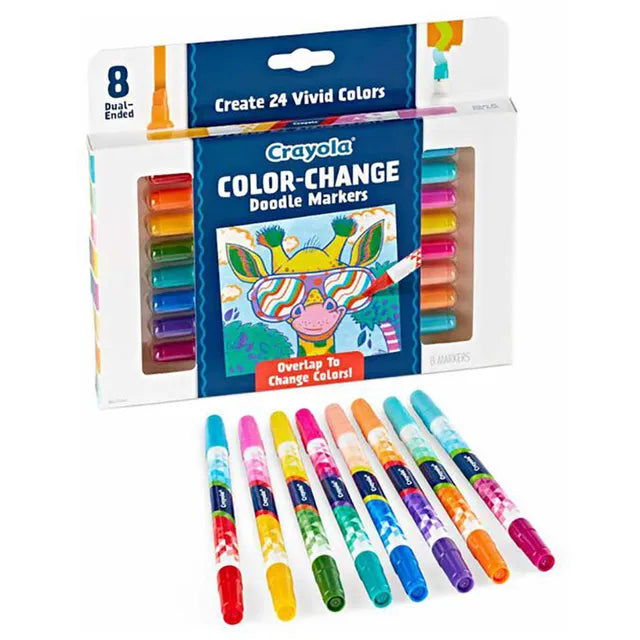 Crayola Color Change Doodle Markers - Pack of 8 - Laadlee