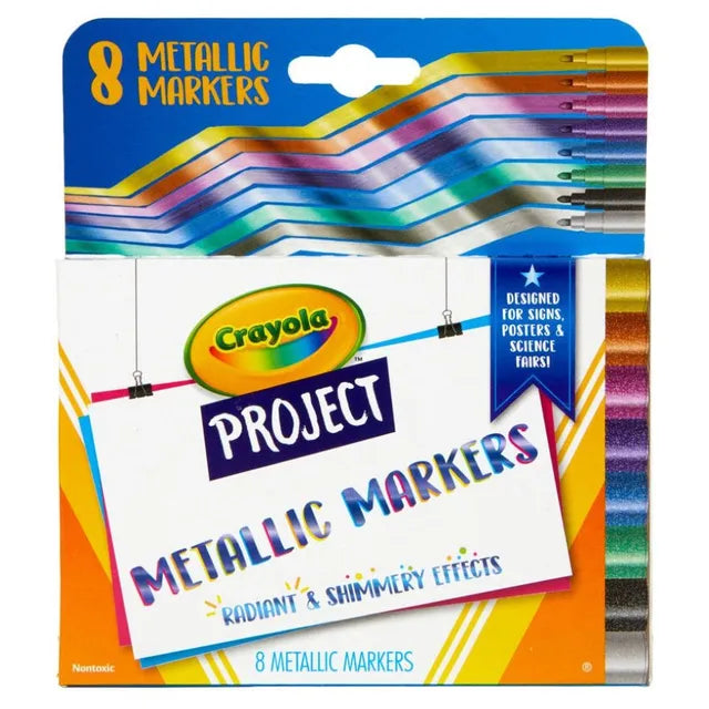 Crayola  Project Metallic Markers - Pack of 8 - Laadlee