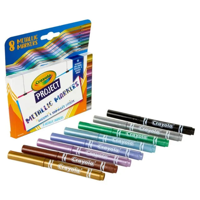 Crayola  Project Metallic Markers - Pack of 8 - Laadlee