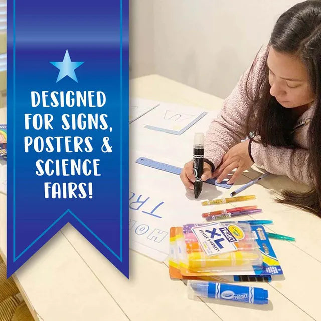 Crayola XL Poster Markers, Classic Colors - Pack of 4 - Laadlee