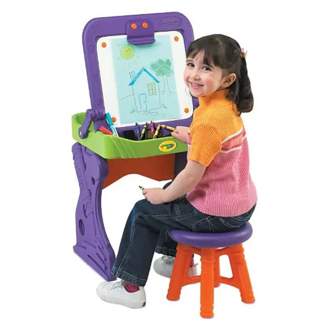 Crayola Easels Grow'n Up Play N Fold Art Studio - Yellow - Laadlee