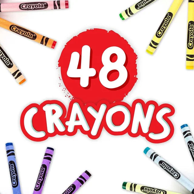 Crayola Non-Peggable Crayons - Pack of 48 - Laadlee