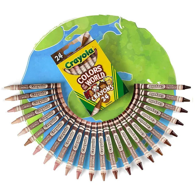 Crayola Colors of the World Skin Tone Crayons - Pack of 24 - Laadlee