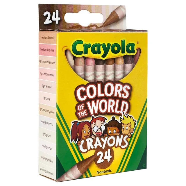 Crayola Colors of the World Skin Tone Crayons - Pack of 24 - Laadlee