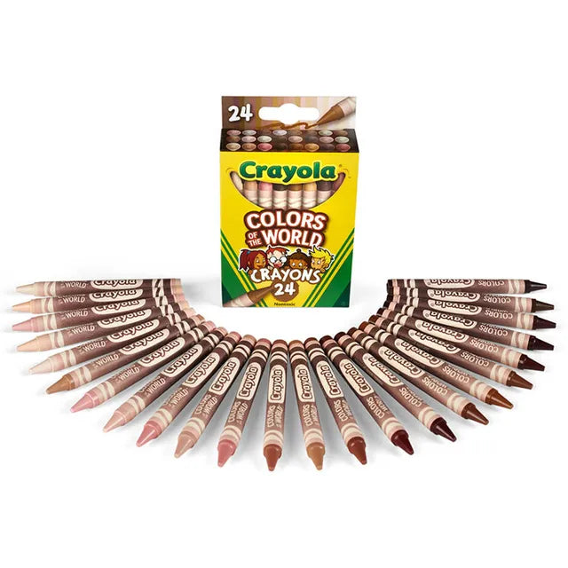 Crayola Colors of the World Skin Tone Crayons - Pack of 24 - Laadlee
