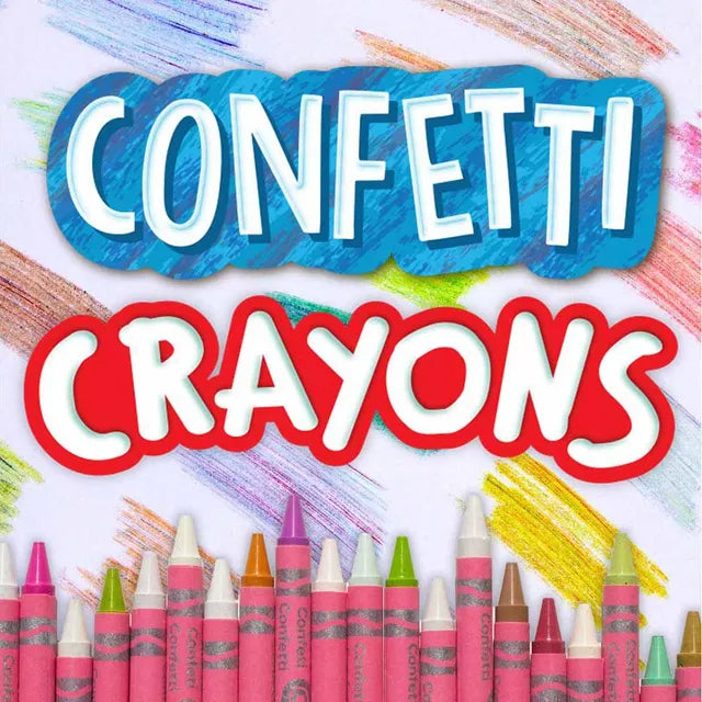 Crayola Confetti Crayons - Pack of 24 - Laadlee
