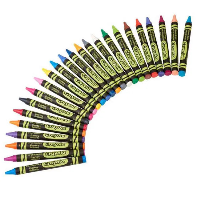 Crayola Bold and Bright Construction Paper Crayons Colors - Pack of 24 - Laadlee