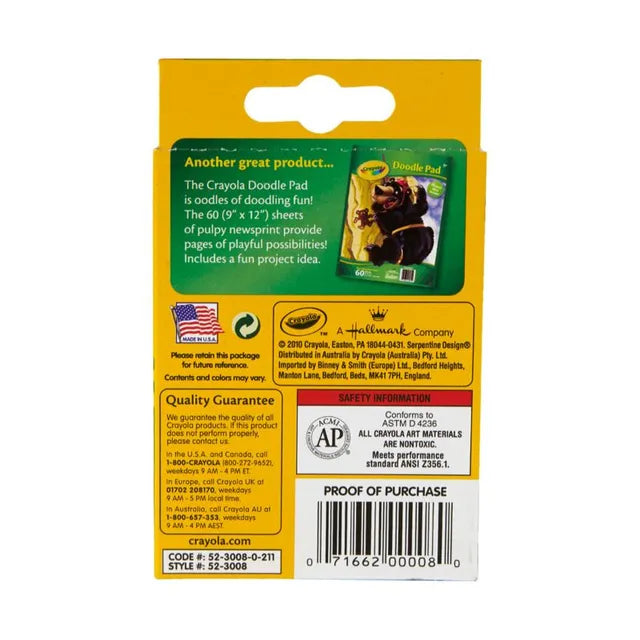 Crayola Crayons Peggable - Pack of 8 - Laadlee