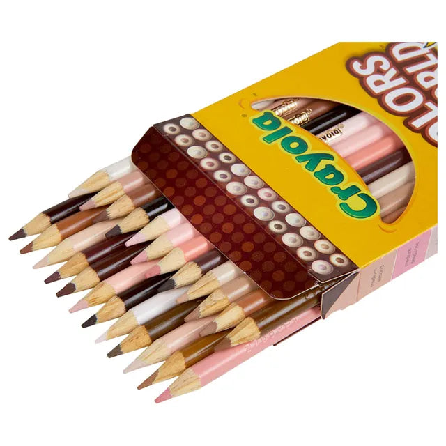Crayola Colors of the World Skin Tone Colored Pencils - Pack of 24 - Laadlee
