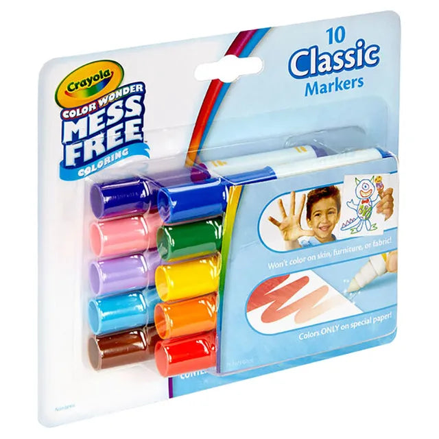 Crayola Wonder Wash Mini Markers - Pack of 10 - Laadlee