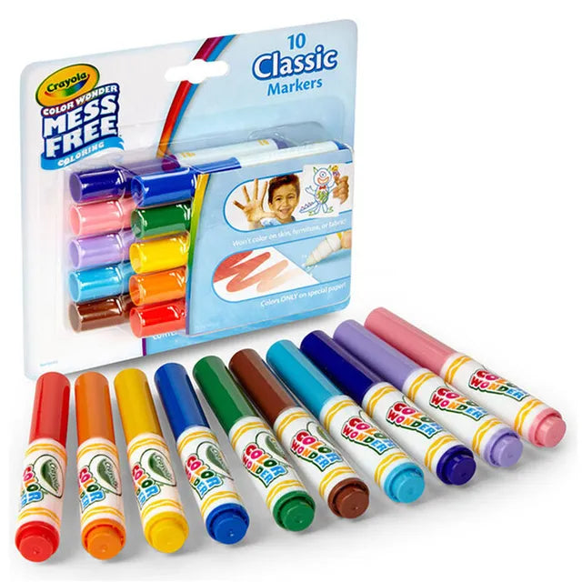 Crayola Wonder Wash Mini Markers - Pack of 10 - Laadlee