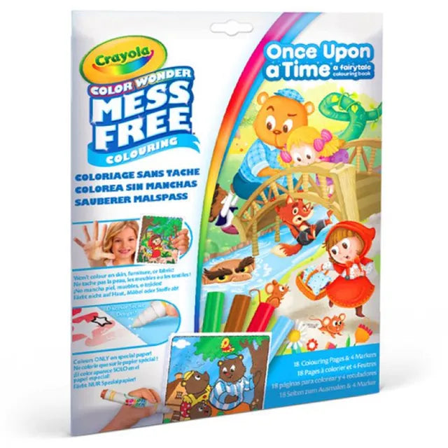 Crayola Color Wonder Coloring Book with 4 Markers - Once Upon A Time - Laadlee