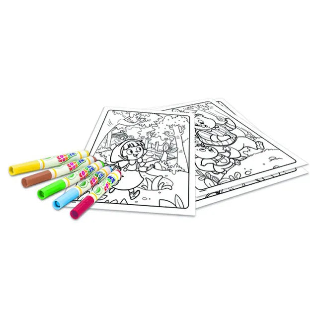Crayola Color Wonder Coloring Book with 4 Markers - Once Upon A Time - Laadlee