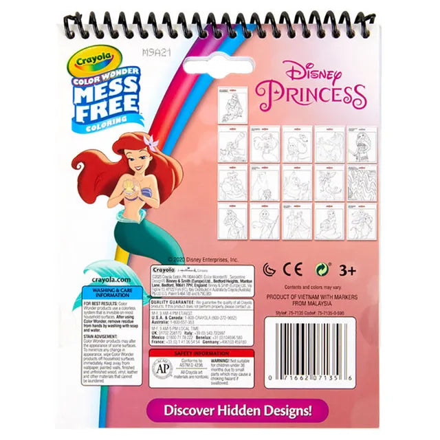 Crayola Princess Color Wonder Activity Pad - 16 pages - Laadlee