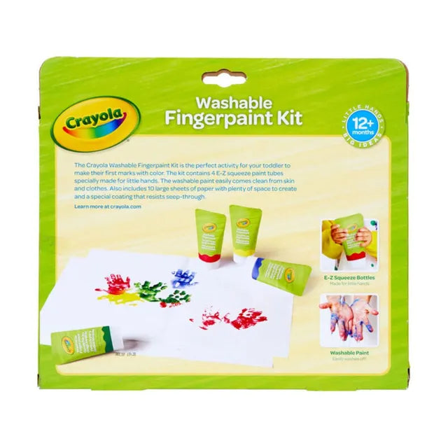 Crayola My First Crayola Washable Fingerpaint Kit - Stage 1 - Laadlee