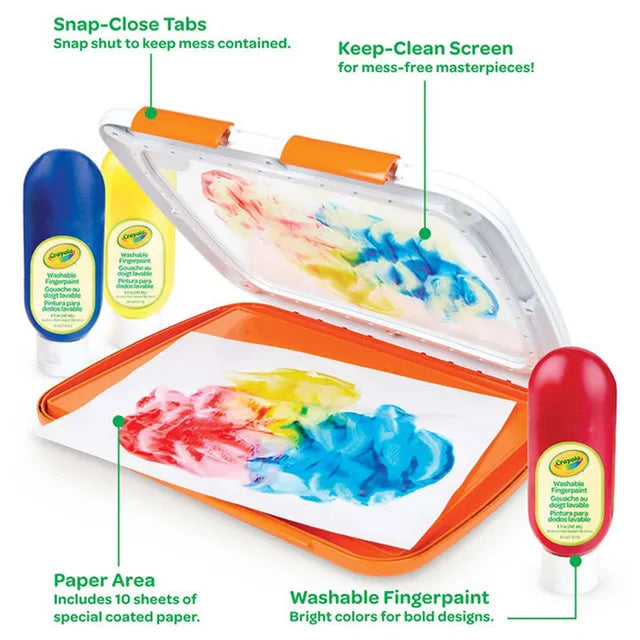 Crayola Easy-Clean Fingerpaint - Laadlee