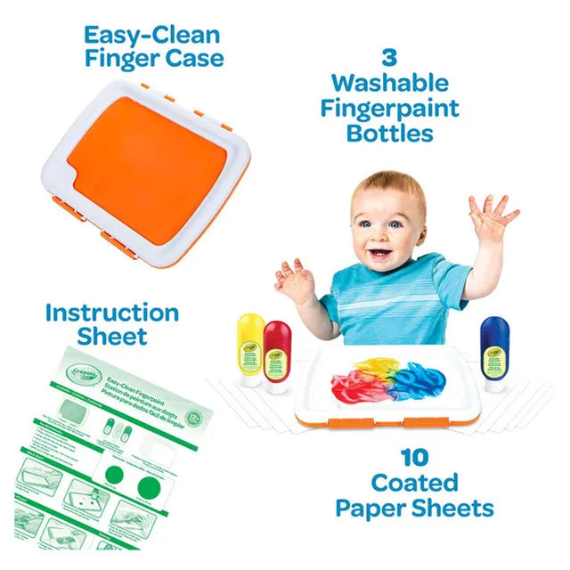 Crayola Easy-Clean Fingerpaint - Laadlee